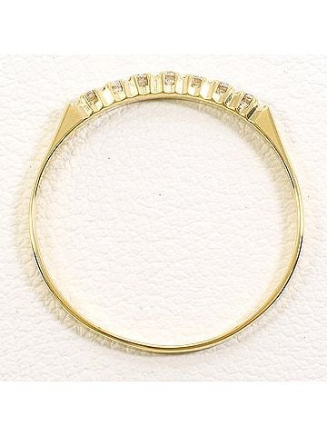 Unbranded 18K (18-karat) Yellow Gold Ring with Diamond (carat weight not stamped), Total Weight 1.0g, Jewelry (view 2)