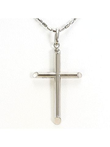 Unbranded 18K (18-karat white gold) necklace, total weight 4.4g, 50cm length, jewelry. (view 1)
