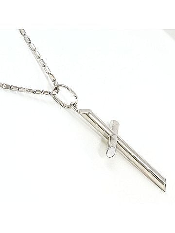 Unbranded 18K (18-karat white gold) necklace, total weight 4.4g, 50cm length, jewelry. (view 2)