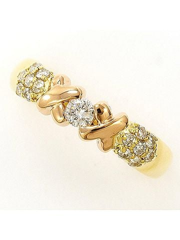 Unbranded 18K (18-karat) Yellow Gold Ring with 0.30ct Diamond, Total Weight 3.8g, Jewelry (view 1)