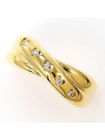 Unbranded 18K (18-karat) Yellow Gold Ring with 0.07ct Diamond, Total Weight 4.1g, Jewelry (view 1)