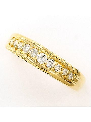 Unbranded 18K (18-karat) Yellow Gold Ring with 0.30ct Diamond, Total Weight 3.2g, Jewelry (view 1)