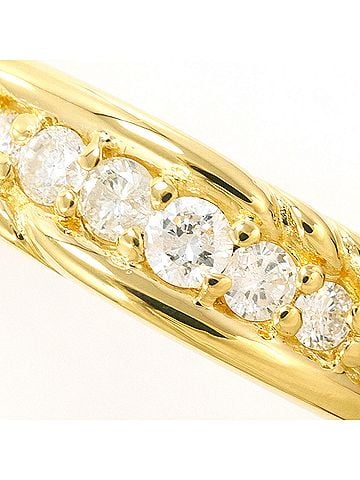 Unbranded 18K (18-karat) Yellow Gold Ring with 0.30ct Diamond, Total Weight 3.2g, Jewelry (view 2)