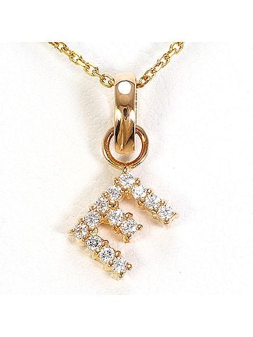 Unbranded 18K (18-karat gold) Pink Gold Necklace with Zirconia, Total Weight 2.4g, 45cm, Jewelry (view 1)