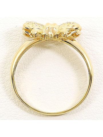 Unbranded 18K (18-karat) Yellow Gold Ring with 0.19ct Diamond, Total Weight 2.3g, Jewelry (view 2)