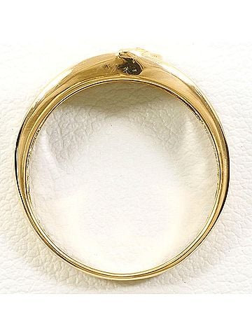 Unbranded PT900 Platinum 18K Yellow Gold Ring with 0.02ct Diamond, Total Weight 3.0g - Jewelry (view 2)