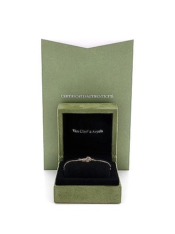 Van Cleef & Arpels Sweet Alhambra Butterfly Bracelet 18K Yellow Gold and Mother of Pearl (view 2)