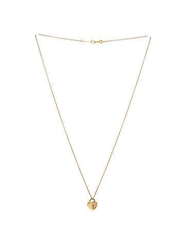 Tiffany & Co. Heart Lock Pendant Necklace 18K Rose Gold (view 2)