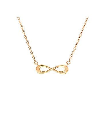 Tiffany & Co. Infinity Double Chain Pendant Necklace 18K Rose Gold (view 1)