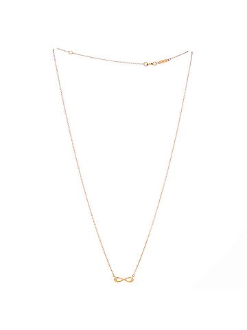 Tiffany & Co. Infinity Double Chain Pendant Necklace 18K Rose Gold (view 2)
