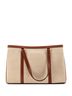 Céline 100% Canvas Plain Brown Cabas 16 Bag Canvas with Leather Medium One size - photo 4