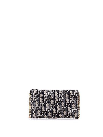 Christian Dior Saddle Chain Wallet Oblique Canvas (view 2)