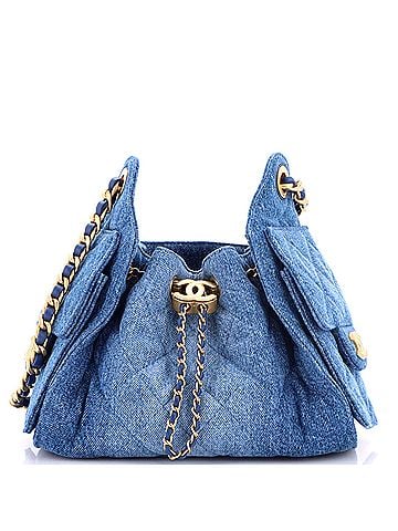 Chanel 25 Hobo Bag Quilted Denim Mini (view 1)