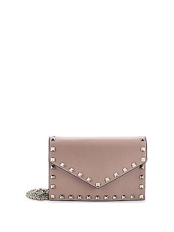 Valentino Garavani Rockstud Envelope Chain Crossbody Bag Leather Small (view 1)