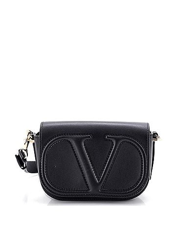 Valentino Garavani VLogo Flap Shoulder Bag Leather Small (view 1)