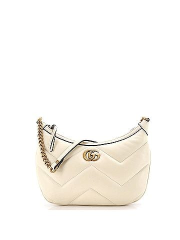 Gucci GG Marmont Chain Moon Hobo Matelasse Leather Small (view 1)