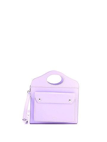 Burberry Logo Pocket Tote Leather Mini (view 1)
