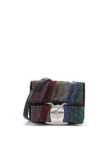 Salvatore Ferragamo Miss Vara Bow Crossbody Bag Crystal Embellished Leather Mini (view 1)