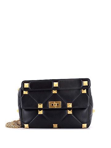Valentino Garavani Roman Stud Flap Bag Quilted Leather Large (view 1)