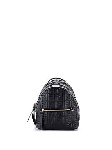 Fendi By The Way Backpack Zucca Embossed Leather Mini (view 1)