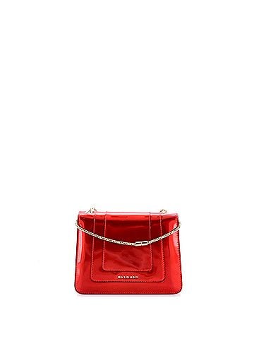 Bvlgari Serpenti Forever Square Shoulder Bag Metallic Leather Small (view 2)