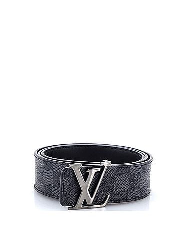 Louis Vuitton LV Initiales Reversible Belt Damier Graphite and Leather Wide (view 1)