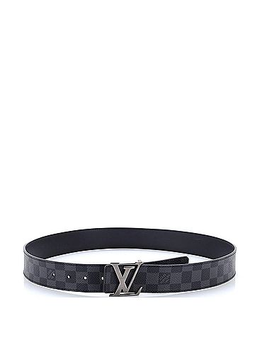 Louis Vuitton LV Initiales Reversible Belt Damier Graphite and Leather Wide (view 2)