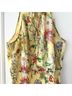 Parker 100% Polyester Floral Yellow Casual Dress Size XS - photo 5