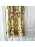 Parker 100% Polyester Floral Yellow Casual Dress Size XS - photo 7