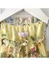 Parker 100% Polyester Floral Yellow Casual Dress Size XS - photo 3