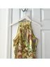 Parker 100% Polyester Floral Yellow Casual Dress Size XS - photo 8