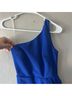 Hello Molly 95% Polyester 5% Spandex 100% Polyester Solid Blue Cocktail Dress Size 2 - photo 6
