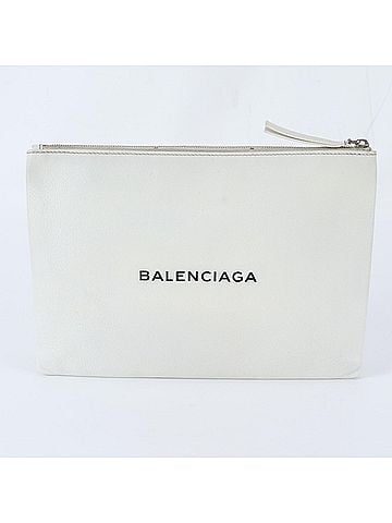 Balenciaga Balenciaga 485110 Everyday Logo Clip Leather Second Bag Clutch Handbag Pouch Men's (view 1)