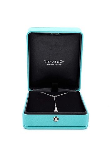 Tiffany & Co. Elsa Peretti Diamonds By The Yard Lariat Necklace Platinum with Diamonds .19CT (view 2)