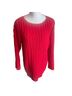 J.Jill 100% Polyester Solid Red Pullover Sweater Size L - photo 1