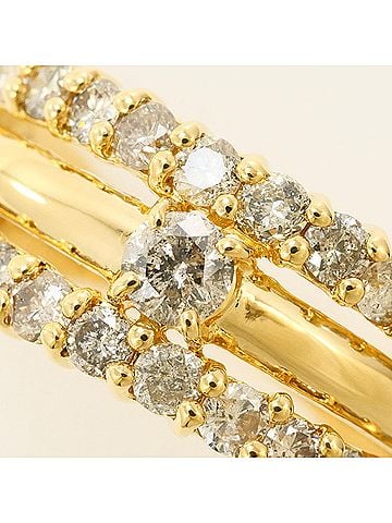 Unbranded 18K (18-karat) Yellow Gold Ring with 0.70 ct Diamond, Certificate of Authenticity, Total Weight 3.5g, Jewelry (view 2)