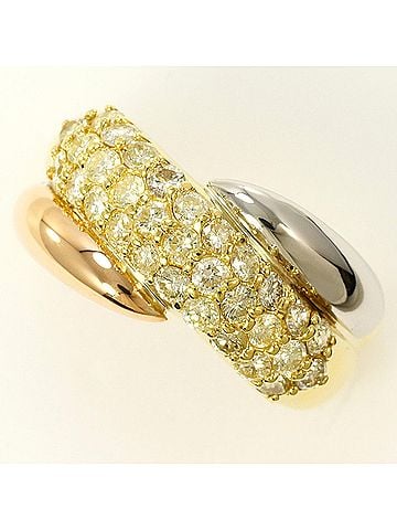 Unbranded PT900 Platinum 18K Yellow Gold Ring with 1.00 ct Diamond, Certificate of Authenticity, Total Weight 7.1g, Jewelry (view 1)