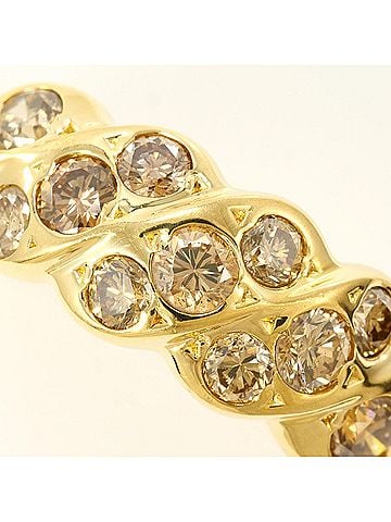 Unbranded 18K (18-karat) Yellow Gold Ring with Brown Diamond (1.04ct), Certificate of Authenticity, Total Weight 3.1g, Jewelry (view 2)