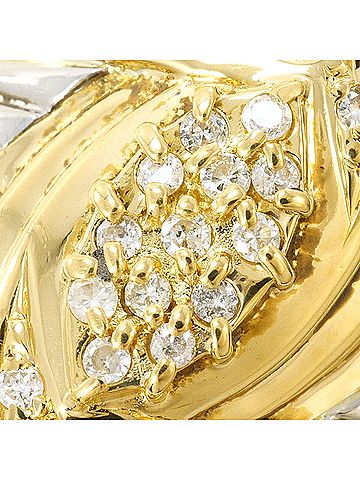 Unbranded PT900 Platinum 18K Yellow Gold Ring with 0.13ct Diamond, Certificate of Authenticity, Total Weight 4.9g, Jewelry (view 2)