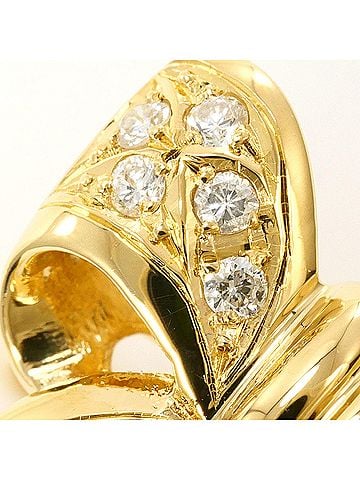 Unbranded 18K (18-karat) Yellow Gold Ring with 0.15 ct Diamond, Certificate of Authenticity, Total Weight 4.2g, Jewelry (view 2)