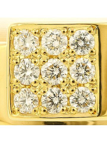 Unbranded 18K (18-karat) Yellow Gold Ring with 0.18 ct Diamond, Certificate of Authenticity, Total Weight 10.6g, Jewelry (view 2)