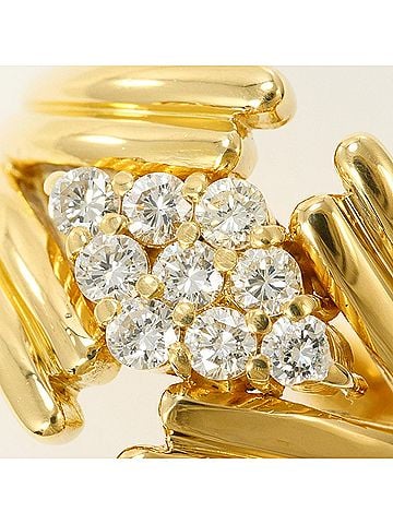 Unbranded 18K (18-karat) Yellow Gold Ring with 0.36 ct Diamond, Certificate of Authenticity, Total Weight 7.5g, Jewelry (view 2)