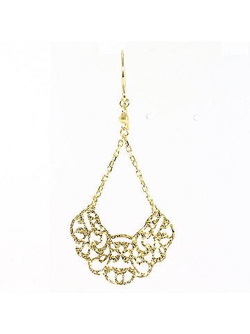 Unbranded 18K (18-karat) Yellow Gold Earring (Single Earring), Total Weight 0.6g, Jewelry (view 1)