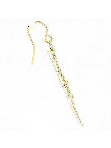Unbranded 18K (18-karat) Yellow Gold Earring (Single Earring), Total Weight 0.6g, Jewelry (view 2)