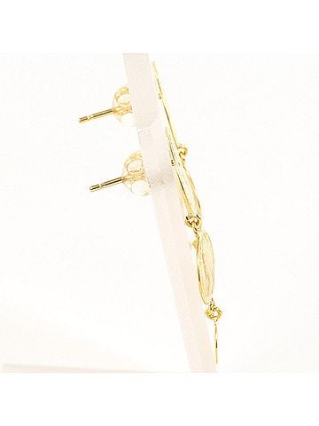 Unbranded 18K (18-karat) Yellow Gold Earrings, Total Weight 1.0g, Jewelry (view 2)