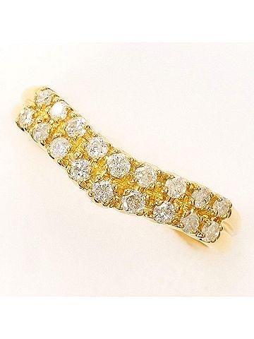 Unbranded 18K (18-karat) Yellow Gold Ring with 0.30ct Diamond, Certificate of Authenticity, Total Weight 2.5g, Jewelry (view 1)