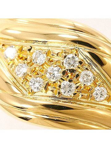 Unbranded 18K (18-karat) Yellow Gold Ring with 0.08ct Diamond, Certificate of Authenticity, Total Weight 3.6g, Jewelry (view 2)