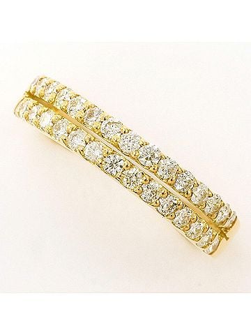 Unbranded 18K (18-karat) Yellow Gold Ring with 0.50ct Diamond, Certificate of Authenticity, Total Weight 2.4g, Jewelry (view 1)