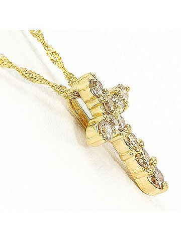 Unbranded 18K (18-karat) Yellow Gold Necklace with 0.30ct Diamond, Total Weight 1.7g, 40cm Length, Jewelry (view 2)