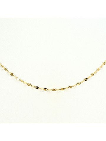 Unbranded 18K (18-karat) Yellow Gold Necklace, Total Weight 0.8g, 43cm, Jewelry (view 1)
